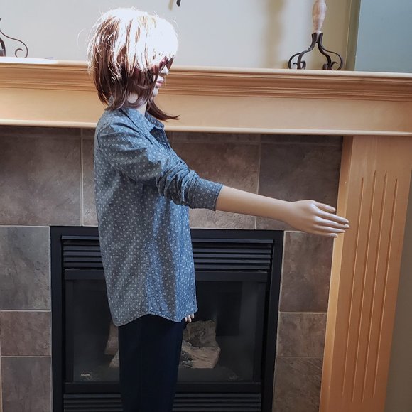 BUNDLE!!! HALOGEN outfit! Jeans & chambray shirt - size: 25 waist/XS - Picture 11 of 13